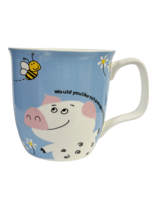 插圖小豬馬克杯 - Cartoon Pig Mug