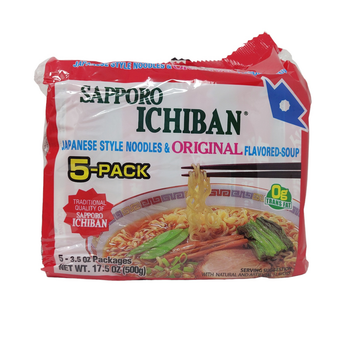 日本札幌原味拉麵 - Sapporo Ichiban Original Flavor Noodle Soup 5-ct