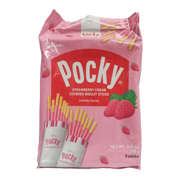 百吉草莓餅乾 - Pocky Cream Strawberry Biscuit Stick 9-ct