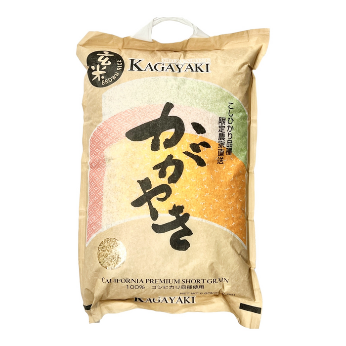 Kagayaki 壽司糙米 - Kagayaki Sushi Brown Rice 15 lbs (Short Grain)