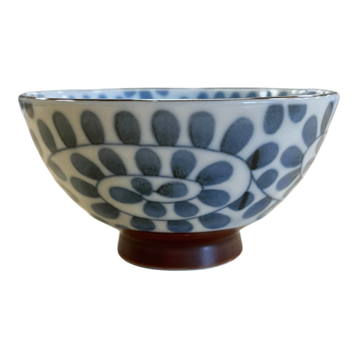 Rice Bowl - Blue Leaf