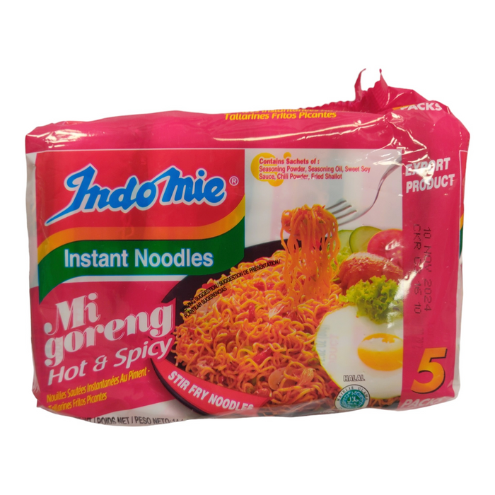 Indomie Mi Goreng Hot & Spicy Noodles 5-ct