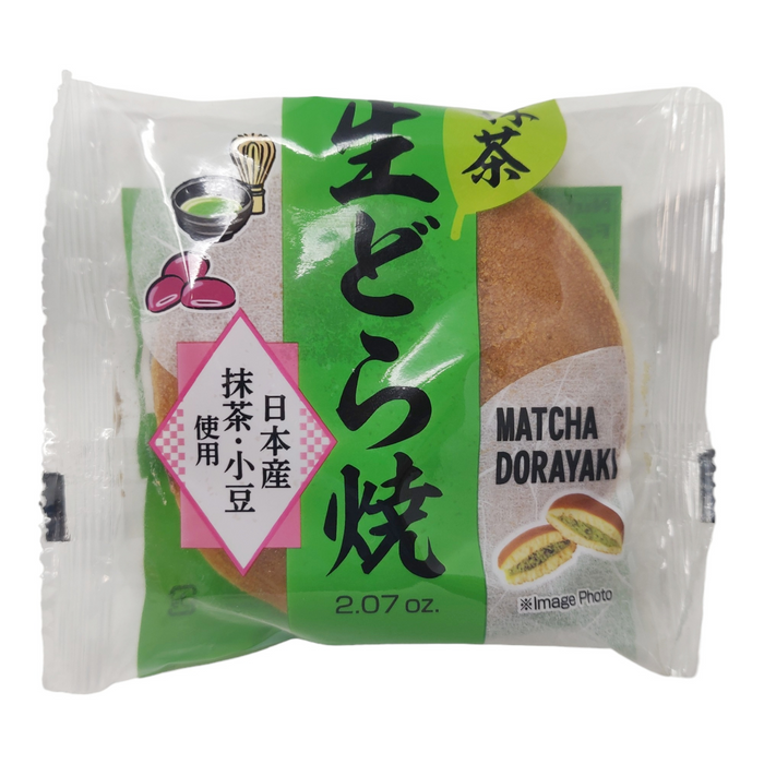 日本銅鑼燒(抹茶) - Yoneya Dorayaki Baked Cake (Matcha) 1-ct