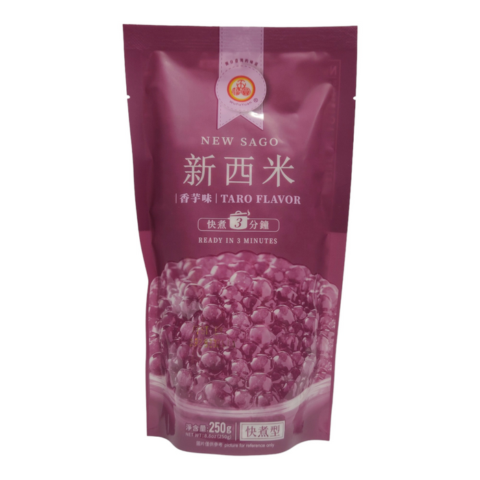 五福圓粉圓 - WFY Sago Taro Flavor Tapioca Pearl Boba 250g