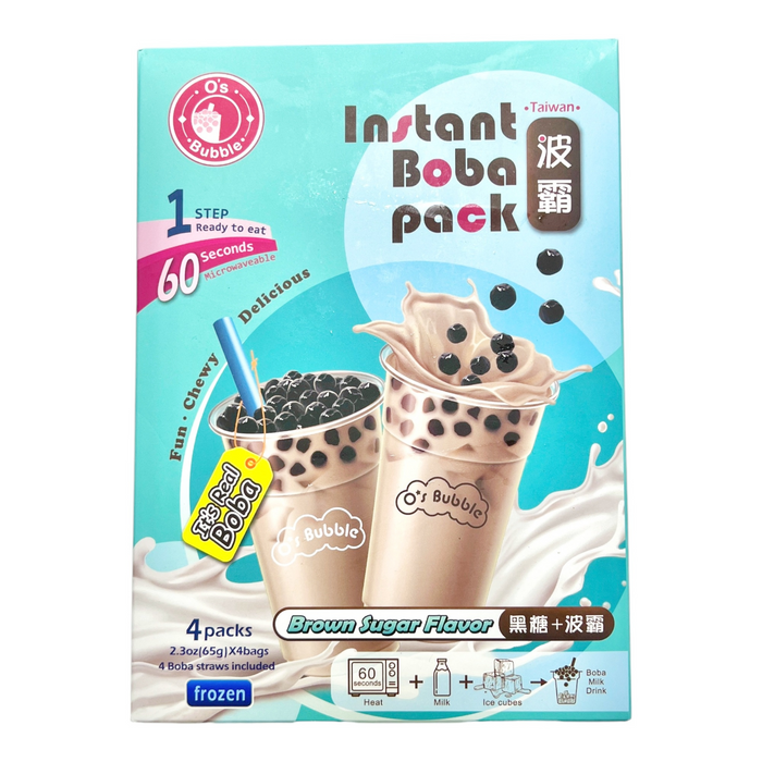 O'S 珍珠即食組 - O'S Frozen Brown Sugar Boba Kit 4-ct