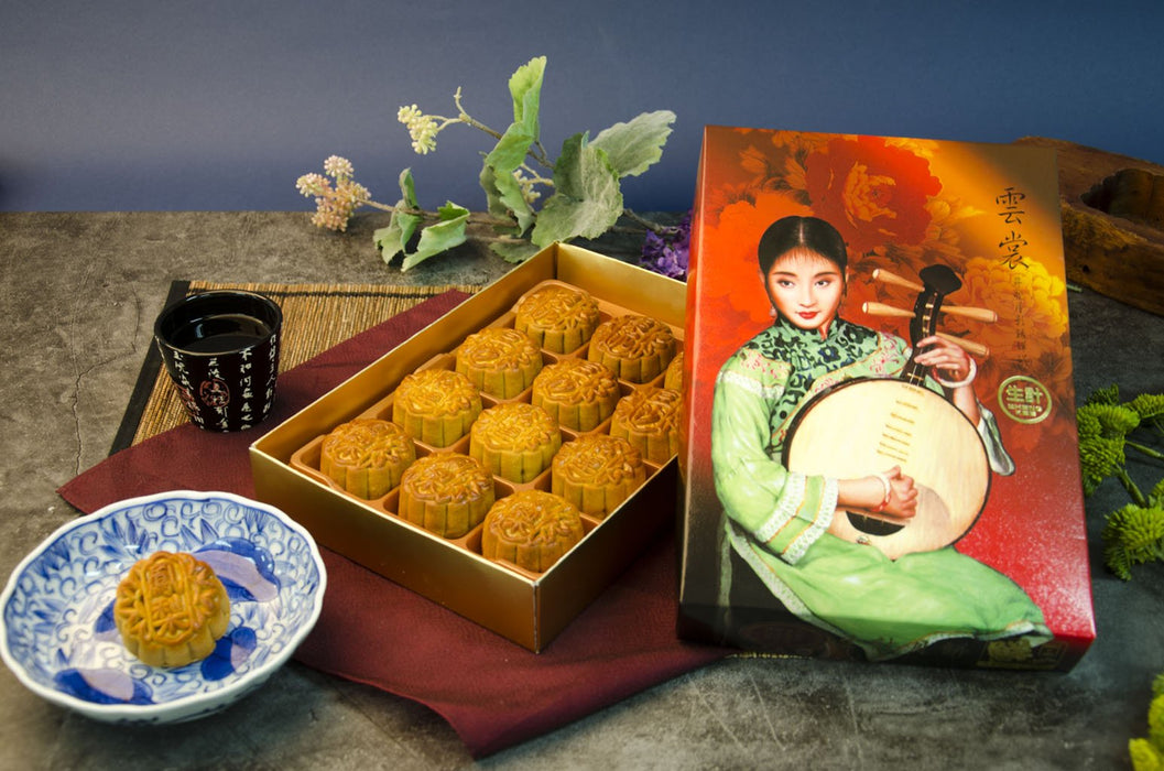 生計月餅豆沙.蓮蓉.棗泥.鳳梨 - Sheng Kee Mooncake Assorted 12-ct