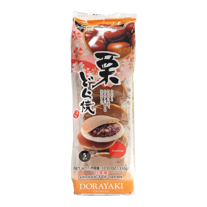 日本銅鑼燒(栗子) - Shimizu Dorayaki Baked Cake (Chestnut) 5-ct