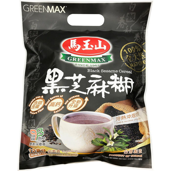 馬玉山黑芝麻糊 - Greenmax Black Sesame Cereal 12-ct