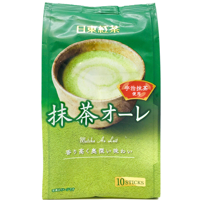 日東抹茶歐蕾粉 - Nitto Matcha Milk Tea Au Lait Stick 8-ct