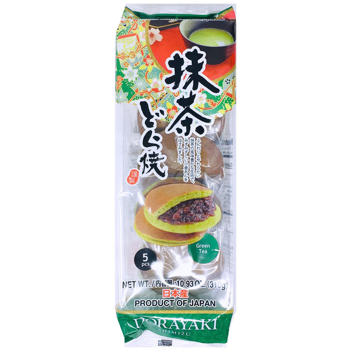 日本銅鑼燒(抹茶) - Shimizu Dorayaki Baked Cake (Matcha) 5-ct