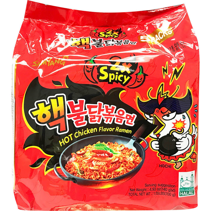 三養2x特辣雞麵 - Samyang 2X EX Spicy Chicken Ramen 5-ct