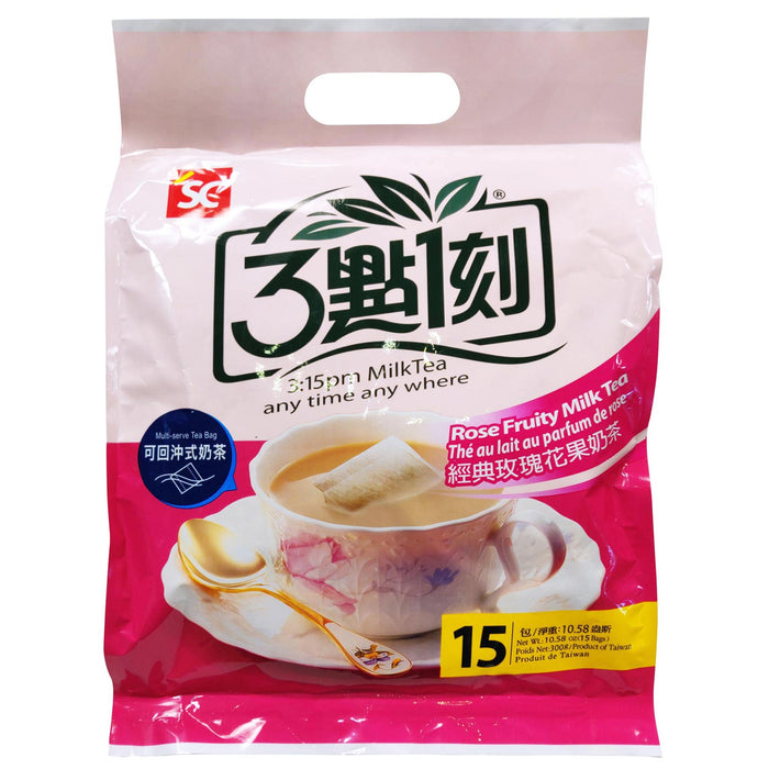 三點一刻玫瑰花果奶茶 - TW 3:15PM Rose Fruity Milk Tea 15-ct