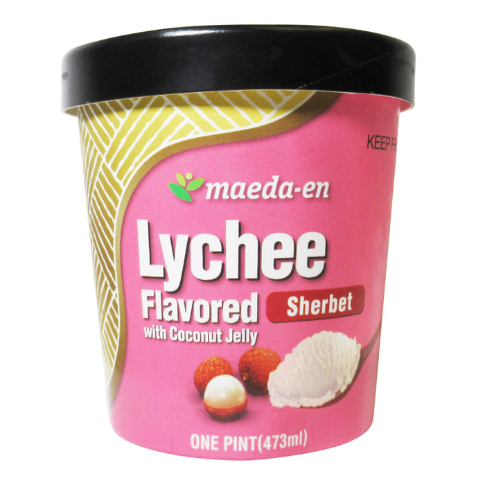 前田園冰淇淋(荔枝) - Maeda-En Lychee Flavor Sherbet Ice Cream 16oz