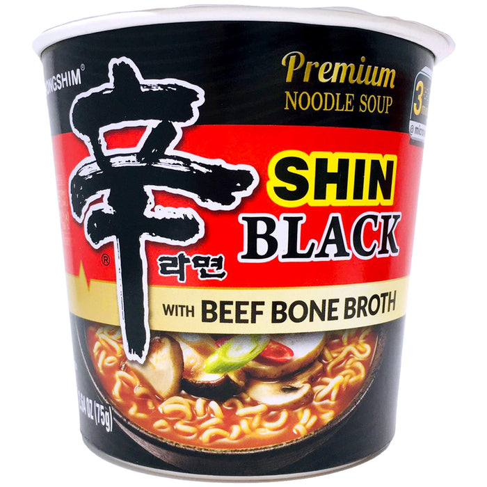 農心牛骨湯黑辛拉杯麵 - Nongshim Black Shin Spicy Ramen Noodle Cup